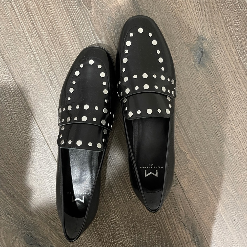Marc Fisher Zimma Studded Loafer Flats